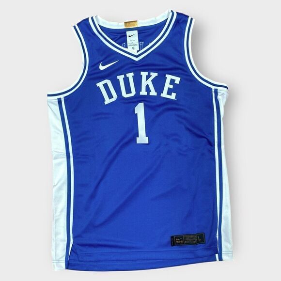 Nike Dri-FIT Elite Duke Zion Williamson Basketball Jersey CN3022-480 size L (b) - Picture 1 of 12